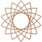 Ekena Millwork Eleanor Wood Fretwork Pierced Ceiling Medallion, Cherry, 22"OD x 8 1/2"ID x 3/8"T CMWP22X22X0375EACH - alternate 2